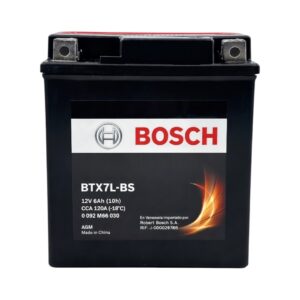 Bateria Bosch Agm BTX7L-BS (YTX7L-BS) 12V 6AH 120CCA