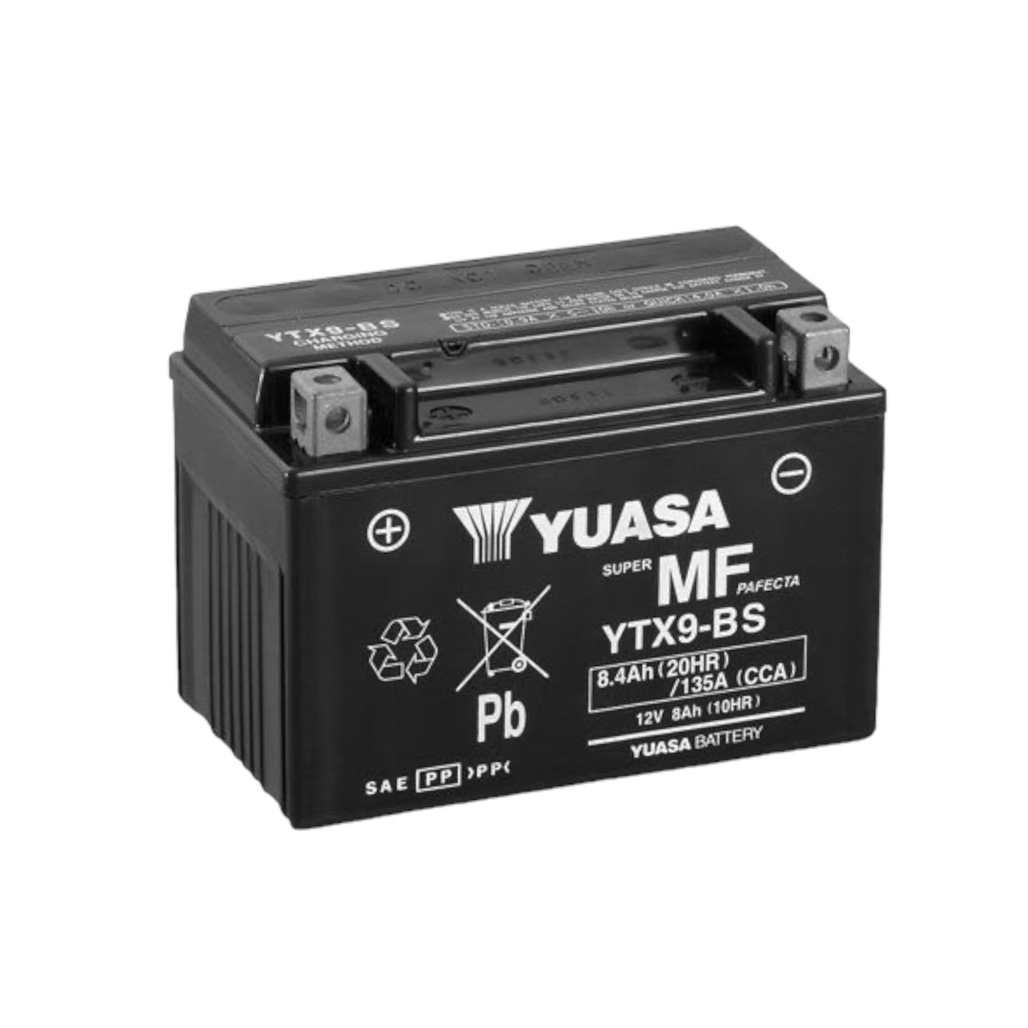 Batería Yuasa YTX9-BS 8AH 135CCA - TODOPARTS.CL