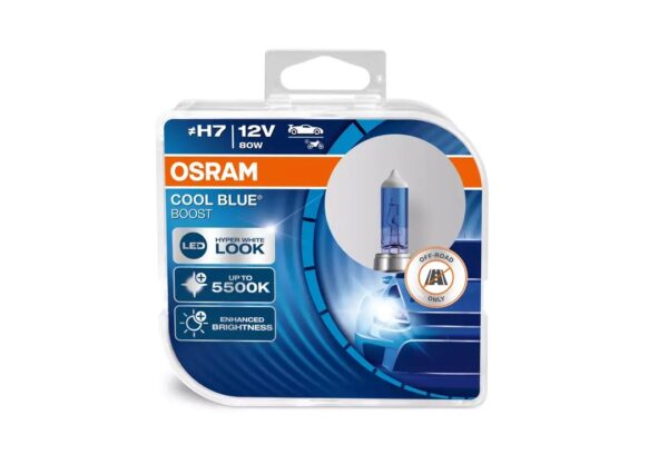 Kit Ampolletas Osram H7 Cool Blue Boost 5500k 80w