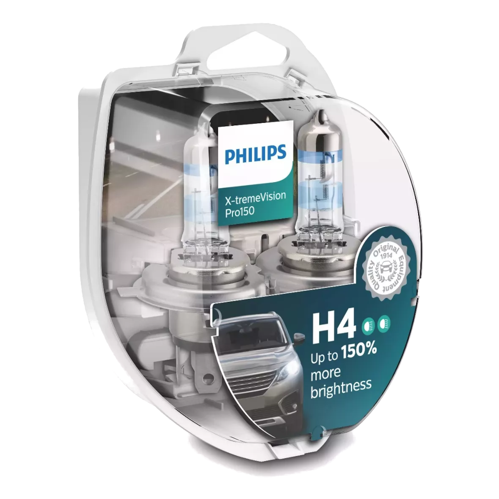 Kit Ampolletas Philips H4 Extreme Visión - TODOPARTS.CL