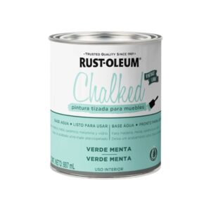 Pintura Tizada para Muebles Chalked Verde Menta 887ml Rust Oleum