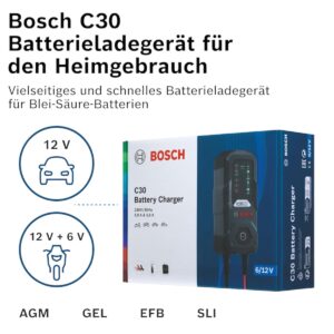 Cargador de Baterías Bosch C30 – Carga Rápida y Segura para Vehículos - Imagen 4