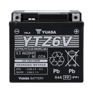 Batería Yuasa YTZ6V 5 Ah 90 CCA – Compacta y de Alto Rendimiento