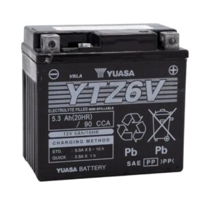 Batería Yuasa YTZ6V 5 Ah 90 CCA – Compacta y de Alto Rendimiento - Imagen 3