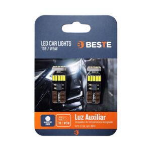 Kit Ampolletas LED Canbus Beste T10 W5W Cola de pez