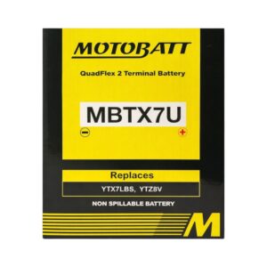 Batería Moto Motobatt MBTX7U (YTX7L-BS) AGM 8Ah 12V - Imagen 5