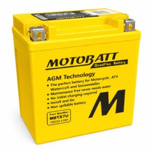Batería Moto Motobatt MBTX7U (YTX7L-BS) AGM 8Ah 12V - Imagen 4