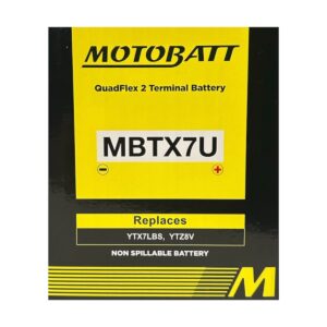 Batería Moto Motobatt MBTX7U (YTX7L-BS) AGM 8Ah 12V - Imagen 5