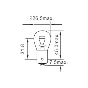 Ampolleta Auto Bosch P21/5W Pure Light 12V Blister - Imagen 4
