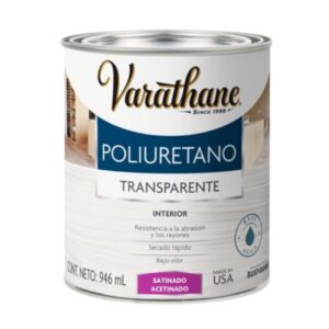 Barniz Poliuretano Varathane Satinado Interior Base Agua 946ML