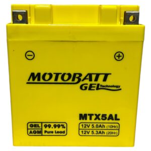 Batería Moto Motobatt MTX5AL (12n5-3b) 5Ah 12V 85A