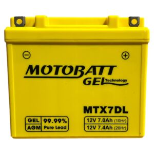 Batería Moto Motobatt MTX7DL (12N7A-3A) 7Ah 12V 105A