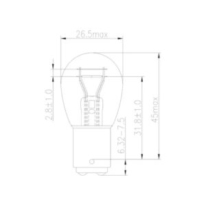 Ampolleta Freno Osram P21/5W 12V Halógena - Imagen 4