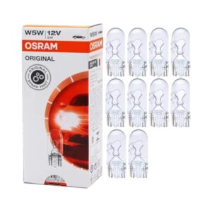 Kit Ampolleta Osram W5W T10 Cola de Pez para Patente - Imagen 1