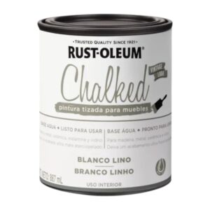 Pintura Para Muebles Chalked Brochable Rust Oleum - Blanco Lino