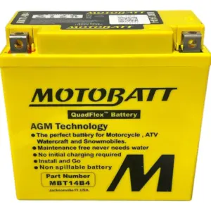 Batería Moto Motobatt AGM MBT14B4 12V 13Ah