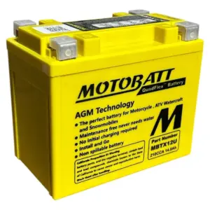 Batería Moto Motobatt MBTX12U 12V 14Ah AGM