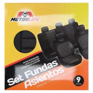 Fundas Cubre Asientos Auto SUV Motorlife 9pcs