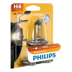 Ampolleta Philips Motovision H4 Amarilla 12V 60/55W