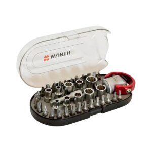 Set de Dados, Puntas y Chicharra Wurth 40 Piezas