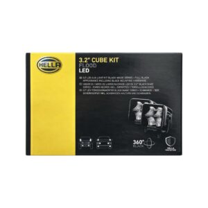 Kit Faroles Focos LED Hella Black Magic 3.2" Flood - Imagen 10