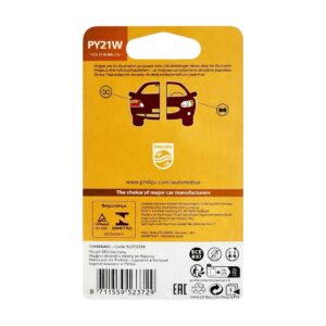 Ampolleta Philips PY21W 12V 21W Luz Intermitente y Viraje - Imagen 3