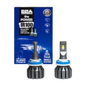 Kit Ampolletas LED Dakar IR100 H11 – 30.000 Lúmenes, 36W, Chip CSP