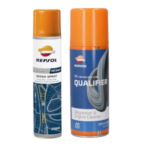 Limpiador y Lubricante para Cadena Repsol 300ml Moto y Bicicleta - Imagen 1