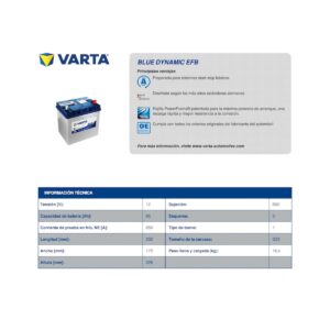 Batería Varta 65 Ah 650 CCA Q85 N65 Start-Stop - Imagen 7