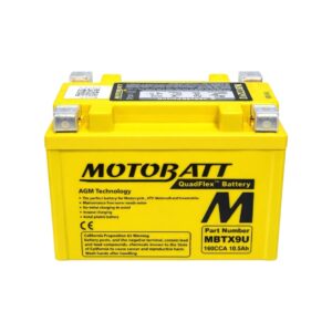 Batería Moto Motobatt MBTX9U (Ytx9-bs) 12V 10.5Ah 160 CCA - Imagen 3