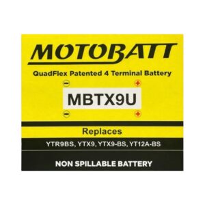 Batería Moto Motobatt MBTX9U (Ytx9-bs) 12V 10.5Ah 160 CCA - Imagen 6