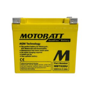 Batería Moto Motobatt MBTX20U (Ytx20l-bs) 12V 21Ah 320CCA