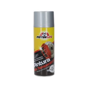 Pintura Alta Temperatura Caliper Motorlife Plata 400ml