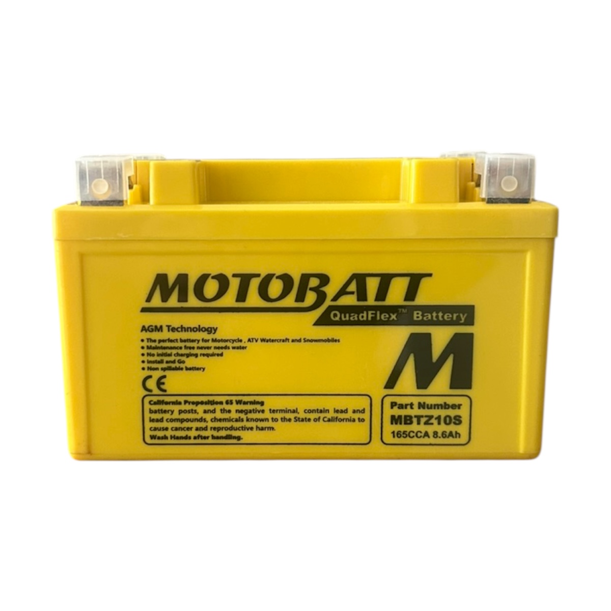 Bateria Moto Motobatt MBTZ10S (Ytx7a-bs) 12V 8.6Ah 219A - TODOPARTS.CL