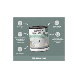 Pintura Rust Oleum Pisos y Azulejos Gris Perla 946ml - Imagen 4