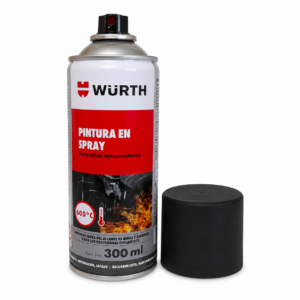Pintura Wurth Alta Temperatura Negro Mate 215g