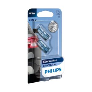 Ampolleta Philips Blue Vision Blister W5W T10