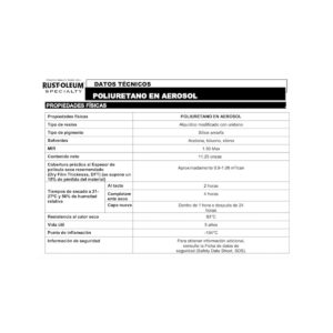 Barniz Poliuretano Spray Satinado Rust Oleum 319 g - Imagen 5