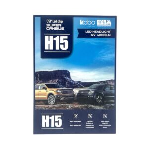 Kit Ampolletas LED Kobo H15 – 40.000 Lúmenes, 36W, Chip CSP - Imagen 3