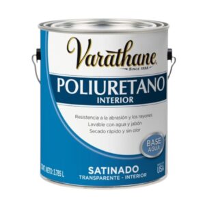 Barniz Poliuretano Transparente Interior Satinado Varathane 3,785L