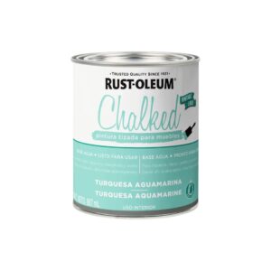 Pintura Tizada para Muebles Chalked Turquesa Aguamarina Mate 887ml Rust-Oleum