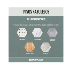 Pintura Pisos y Azulejos Gris Piedra 946ml Rust Oleum - Imagen 3