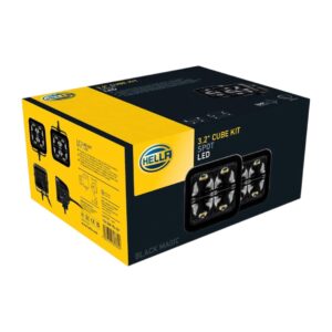 Kit Faroles Focos LED Hella Black Magic 3.2" Spot - Imagen 8