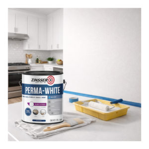 Pintura Zinsser Perma White Blanco Satinado 3,785L Rust-Oleum - Imagen 3