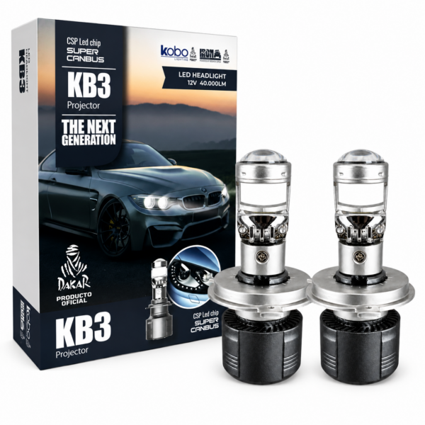 Kit ampolleta Led Dakar Dual KB3 H4 40000 Lumenes Kit ampolleta Led Dakar Dual KB3 H4 40000 Lumenes