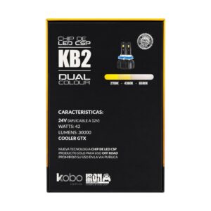 Ampolletas Led Dakar Dual KB2 H7 30000lm 42w 12-24v - Imagen 5