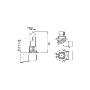 Ampolleta Bosch Eco HB3 9005 12V 60W - Imagen 4
