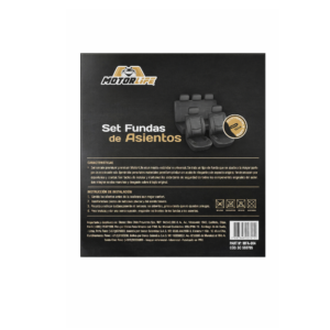 Funda Cubre Asientos Motorlife Eco Cuero Premium 11 Piezas - Imagen 3