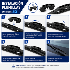Instalación Plumillas