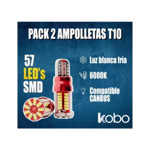 Kit Ampolletas LED KOBO T10 Canbus - Imagen 3